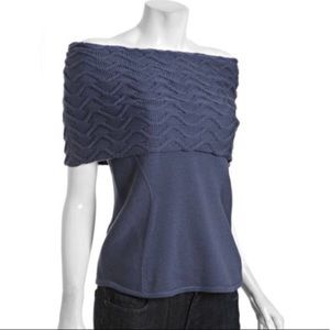 Elie Tahari Turquoise 100% Merino Wool Sweater